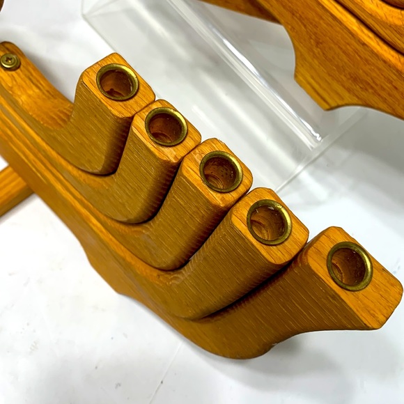 wooden swan candelabra vintage - Picture 10 of 16